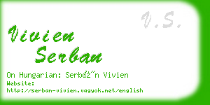 vivien serban business card